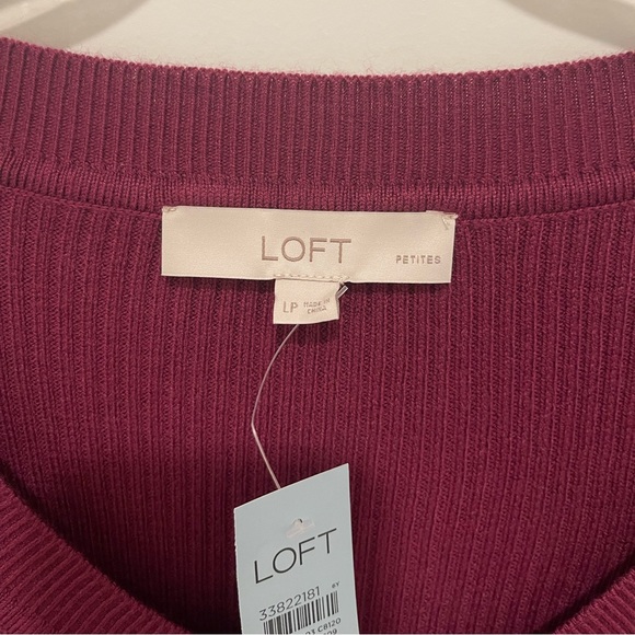 NWT Ann Taylor Loft Berry/Maureen LP Sweater - Picture 5 of 7